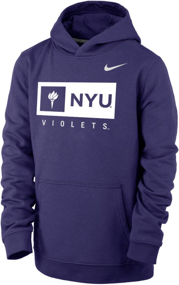 Nike Youth NYU Violets NYU Purple Club Fleece Pullover Hoodie | Dick's ...