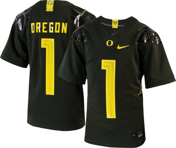 Nike Women's Oregon Ducks #1 Green Vapor Fusion Game Football Jersey