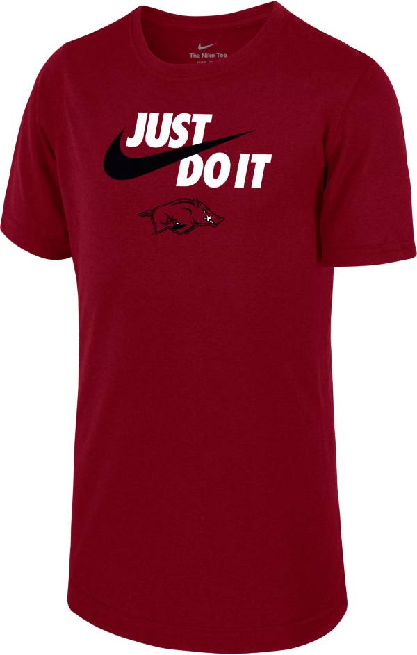 Nike Youth Arkansas Razorbacks Cardinal Dri FIT Legend Just Do It