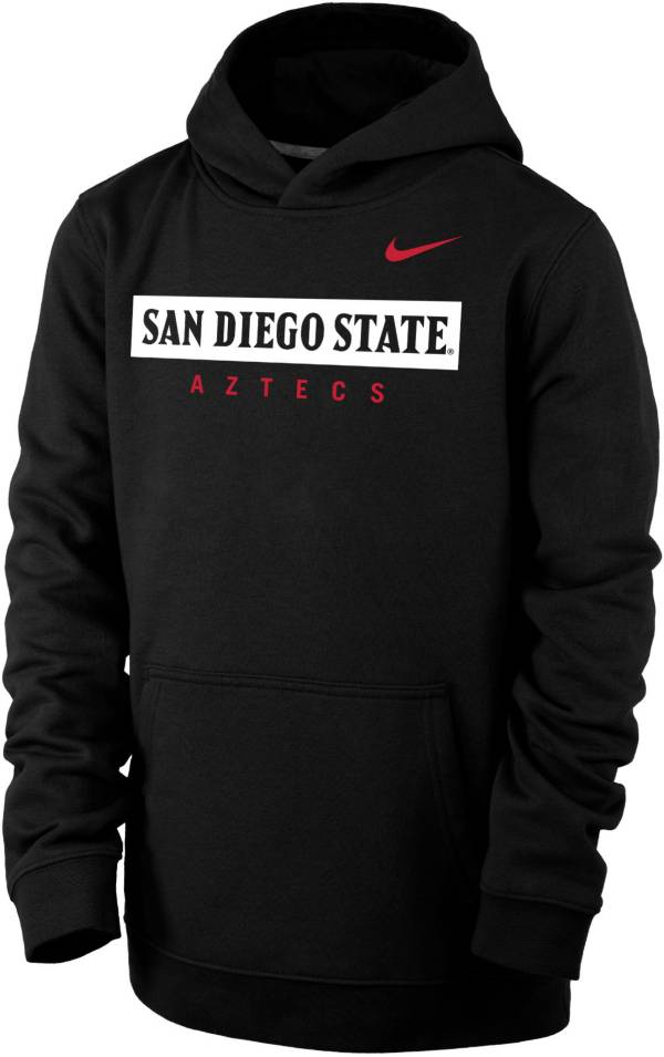 Nike Youth San Diego State Aztecs Black Club Fleece Pullover Hoodie product image
