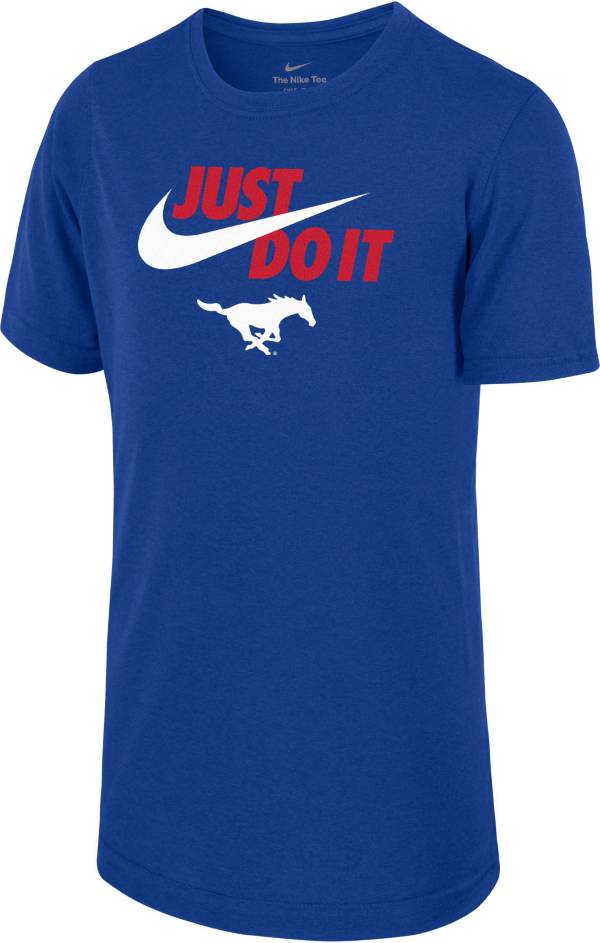 Nike Youth Southern Methodist Mustangs Blue Dri-FIT Legend Just Do It T-Shirt product image