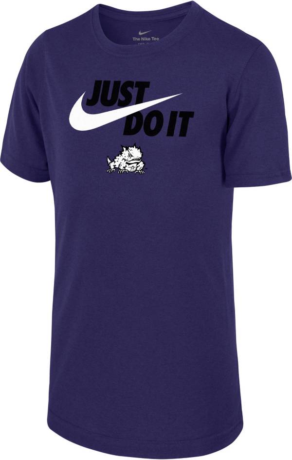 Nike Youth TCU Horned Frogs Purple Dri-FIT Legend Just Do It T-Shirt product image