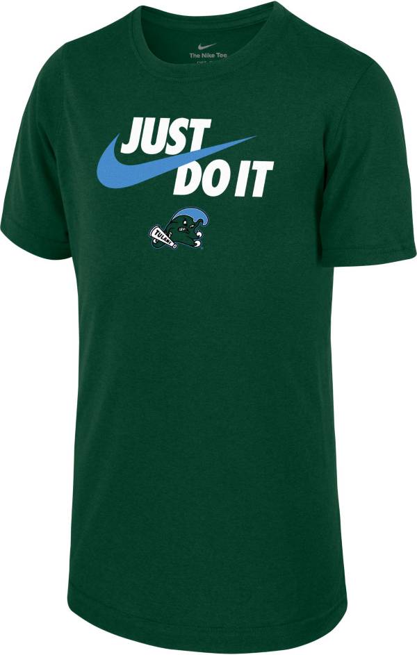 Nike Youth Tulane Green Wave Green Dri-FIT Legend Just Do It T-Shirt ...
