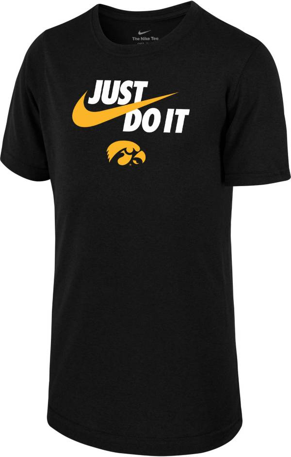 Nike Youth Iowa Hawkeyes Black Dri-FIT Legend Just Do It T-Shirt product image