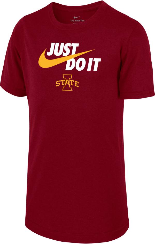 Nike Youth Iowa State Cyclones Cardinal Dri-FIT Legend Just Do It T-Shirt product image
