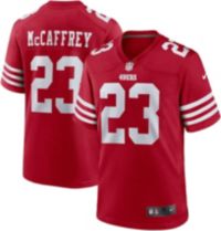 Youth Nike Christian McCaffrey Scarlet San Francisco 49ers Player Name & Number T-Shirt Size: Small