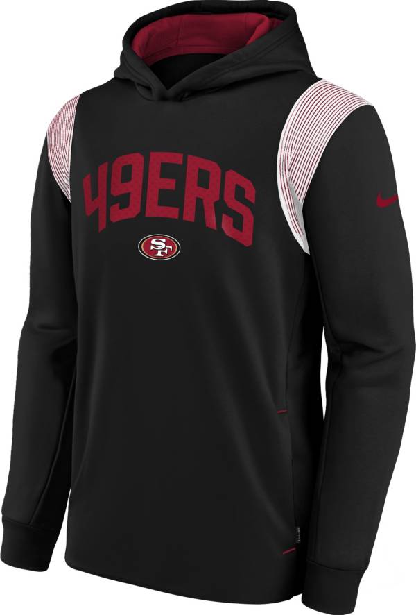 Nike Youth San Francisco 49ers Sideline Therma-FIT Black Pullover Hoodie product image