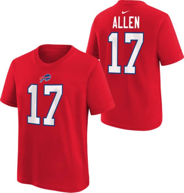 Nike Youth Buffalo Bills Josh Allen #17 Red T-Shirt