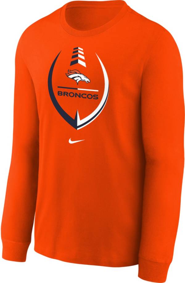 Nike Youth Denver Broncos Logo Orange Cotton T-Shirt product image