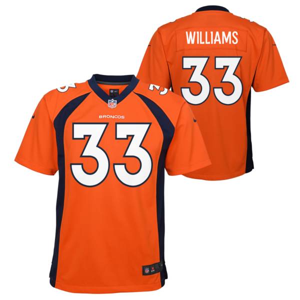 Orange Nike NFL Denver Broncos Wilson #3 Jersey