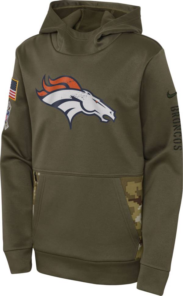 Nike Youth Denver Broncos Salute to Service Olive Pullover Hoodie product image