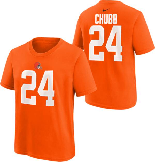 Youth Cleveland Browns Nick Chubb Game Vapor Jersey Orange