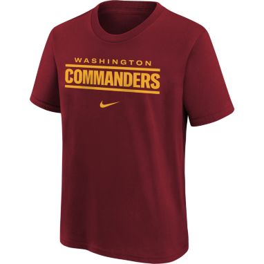 sorry, Nike Youth Washington Commanders Wordmark Red T-Shirt is currently out of stock