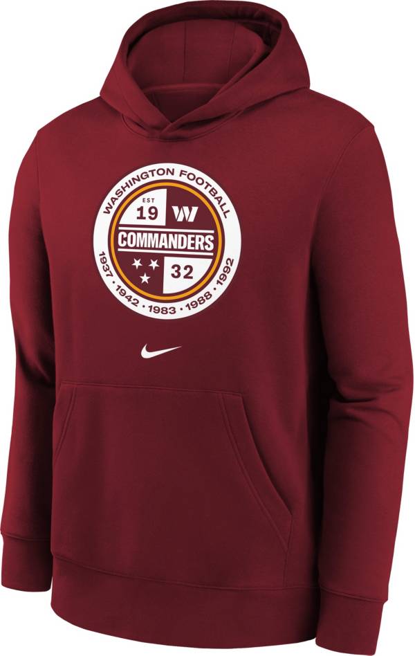 Nike Youth Washington Commanders Alternate Logo Red Hoodie | Dick's ...