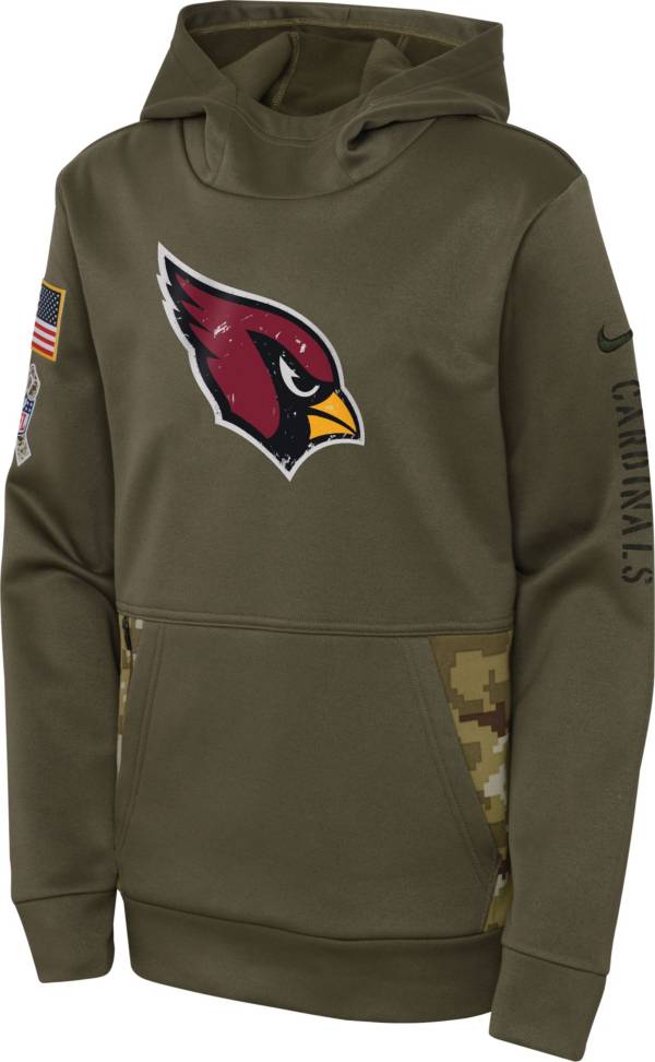 Nike Youth Arizona Cardinals Salute to Service Olive Pullover Hoodie product image