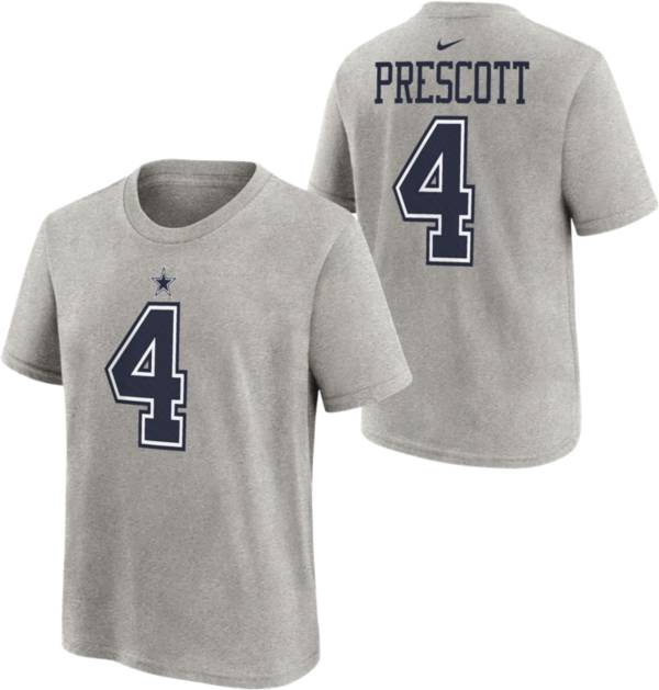 Nike Youth Dallas Cowboys Dak Prescott #4 Grey T-Shirt product image