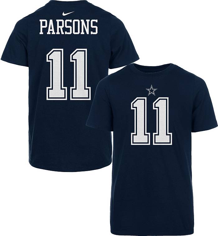 Micah Parsons Dallas Cowboys Youth Navy Name & Number Logo T-Shirt 