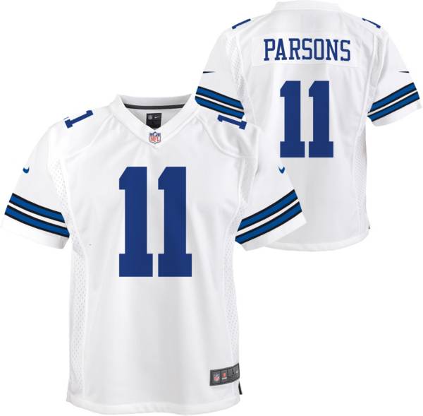 Nike Youth Dallas Cowboys Micah Parsons 11 White Game Jersey