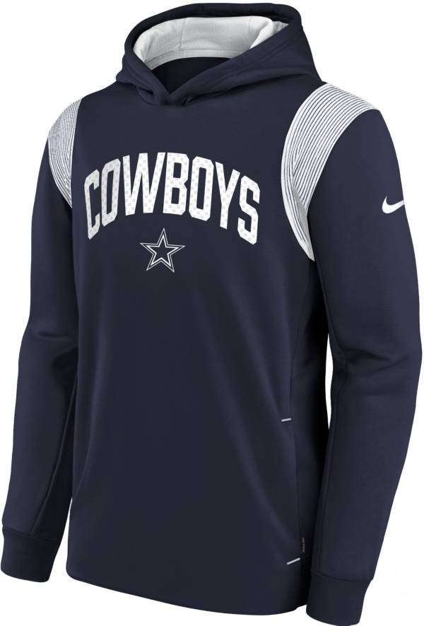 Nike Youth Dallas Cowboys Sideline Therma-FIT Navy Pullover Hoode product image