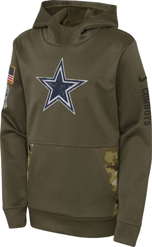 Nike Youth Dallas Cowboys Salute to Service Olive Pullover Hoodie product image