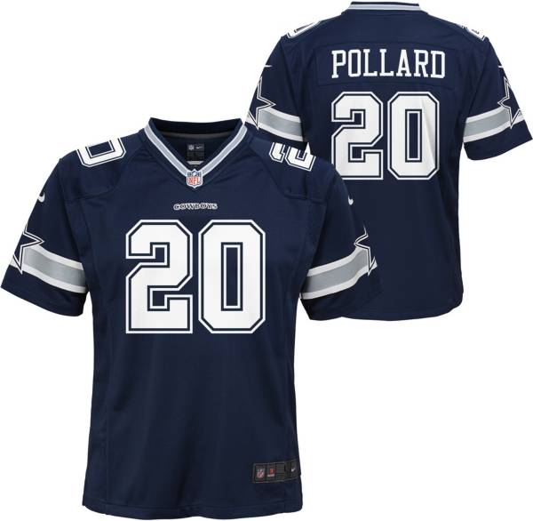 Nike Youth Dallas Cowboys Tony Pollard #20 Navy Game Jersey
