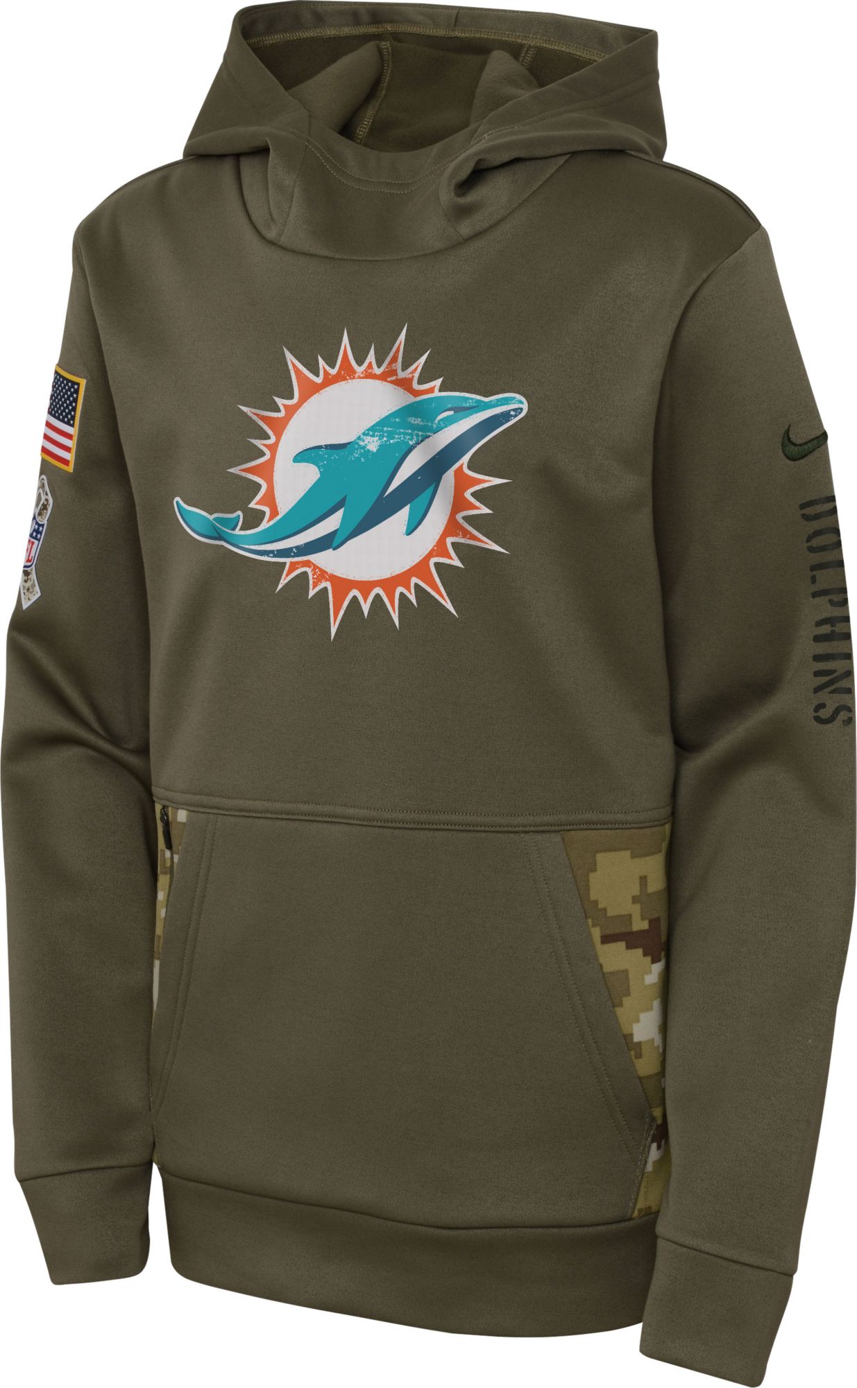 miami dolphins military hoodie