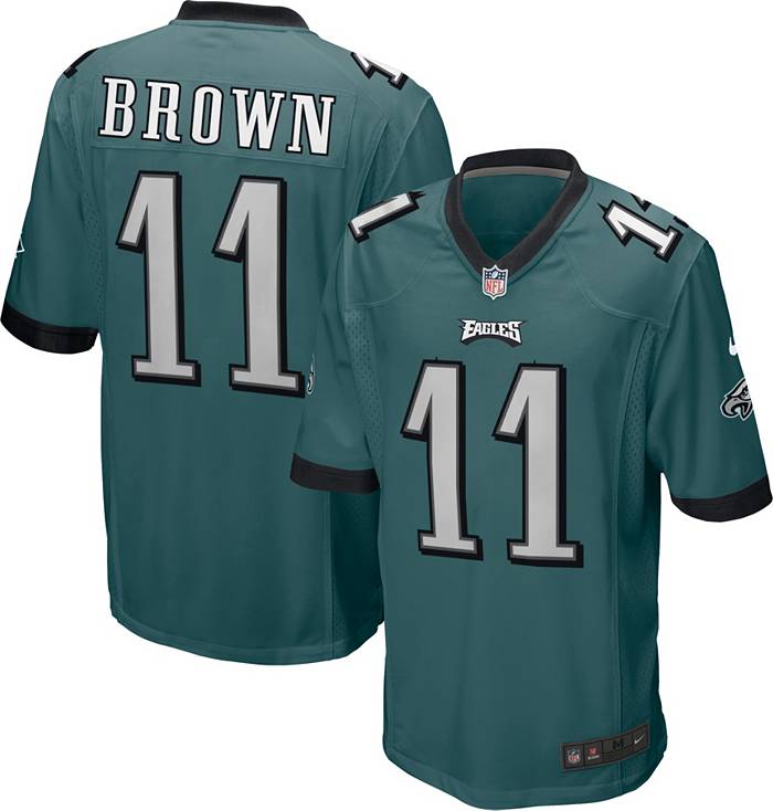 Nike Youth Philadelphia Eagles A.J. Brown #11 Green Game Jersey