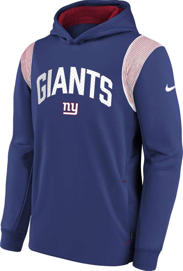 Nike Youth New York Giants Sideline Therma-FIT Blue Pullover Hoodie product image