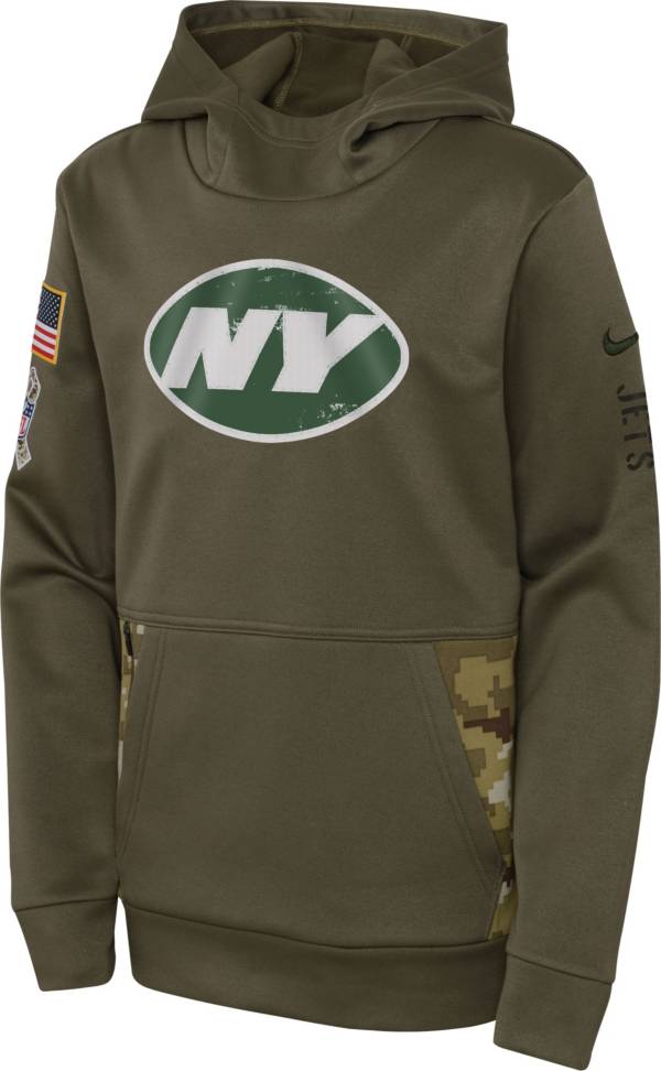 Nike Youth New York Jets Salute to Service Olive Pullover Hoodie product image
