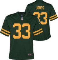 Packers #33 Aaron Jones Away Youth Nike Game Jersey 18 20 XL White