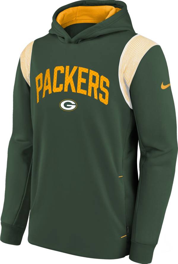 Nike Youth Green Bay Packers Sideline Therma-FIT Green Pullover Hoodie product image