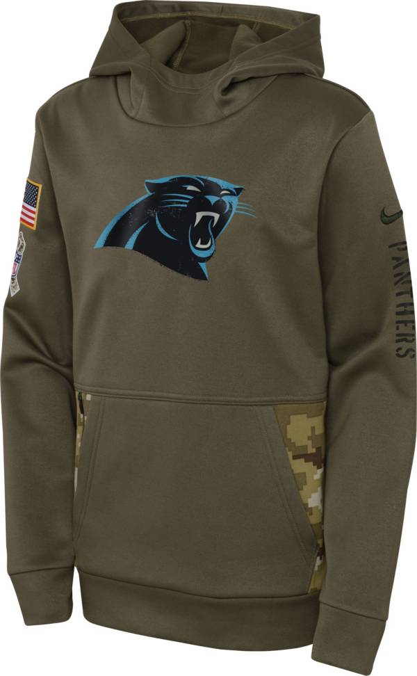 Nike Youth Carolina Panthers Salute to Service Olive Pullover Hoodie product image