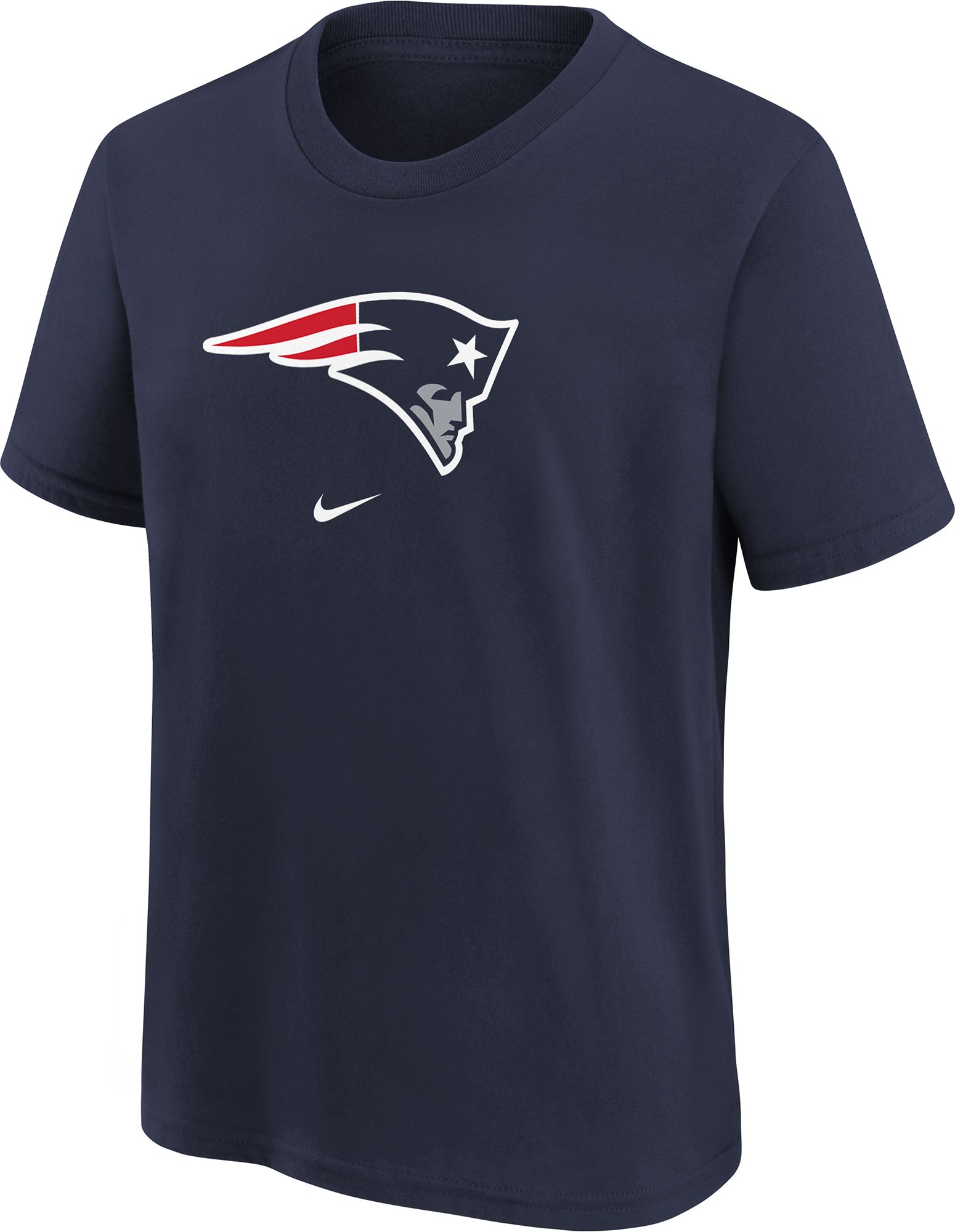 Nike Youth New England Patriots Logo Navy Cotton T-Shirt product image
