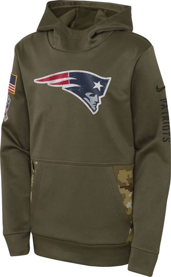 Nike Youth New England Patriots Salute to Service Olice Pullover Hoodie product image