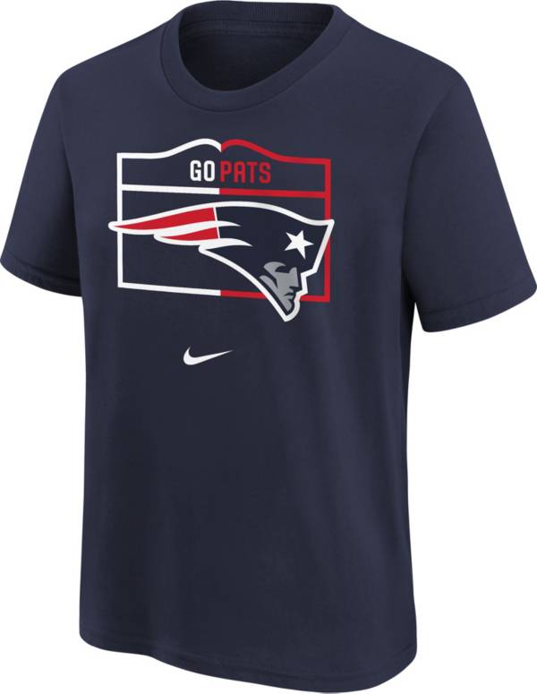 Nike Youth New England Patriots Team Local Navy Cotton T-Shirt product image