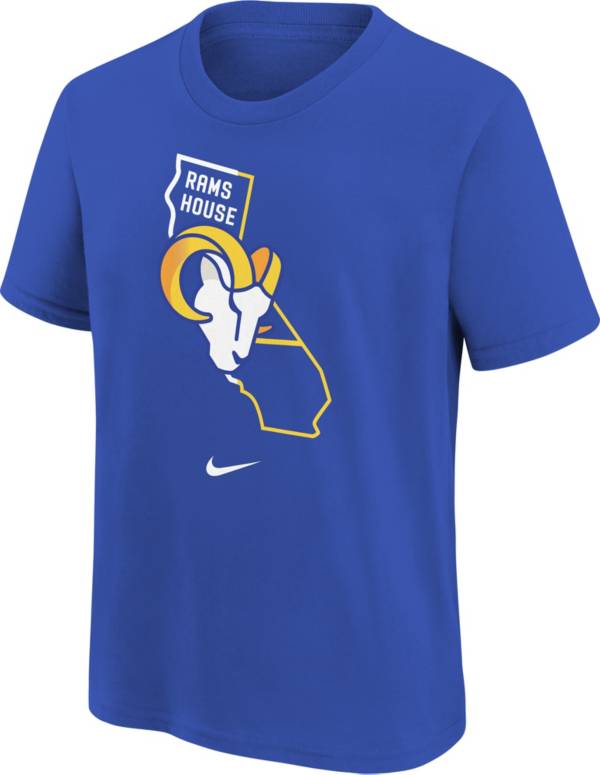 NFL Team Apparel Youth Los Angeles Rams Cooper Kupp #10 Drip Blue T-Shirt