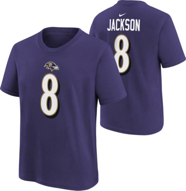 Nike Youth Baltimore Ravens Lamar Jackson #8 Black T-Shirt product image