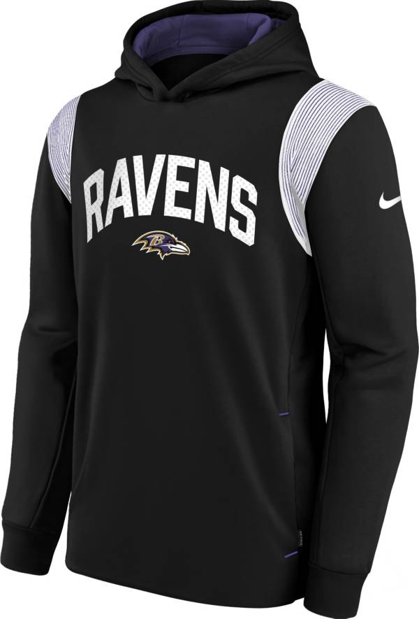 Nike Youth Baltimore Ravens Sideline Therma-FIT Black Pullover Hoodie product image