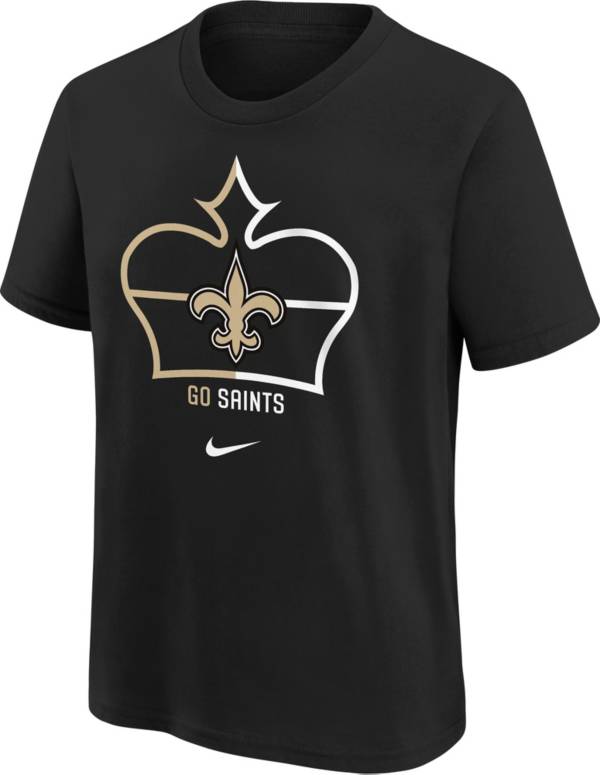 Nike Youth New Orleans Saints Team Local Black Cotton T-Shirt