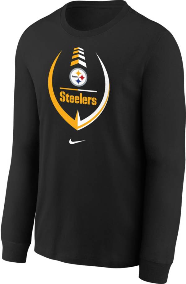 Nike Youth Pittsburgh Steelers Logo Black Cotton T-Shirt product image