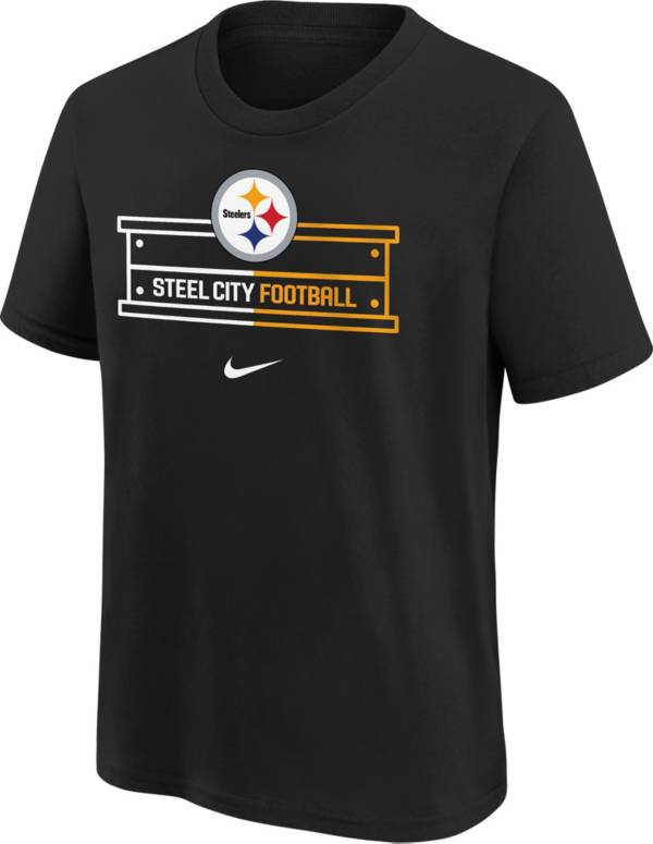 Nike Youth Pittsburgh Steelers Team Local Black Cotton T-Shirt product image