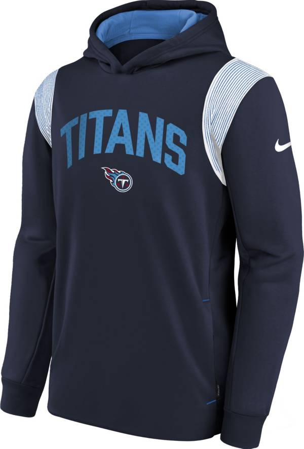 Nike Youth Tennessee Titans Sideline Therma-FIT Navy Pullover Hoodie product image