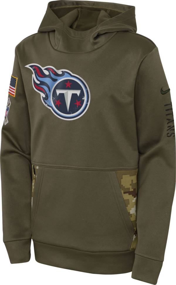 Nike Youth Tennessee Titans Salute to Service Olive Pullover Hoodie product image