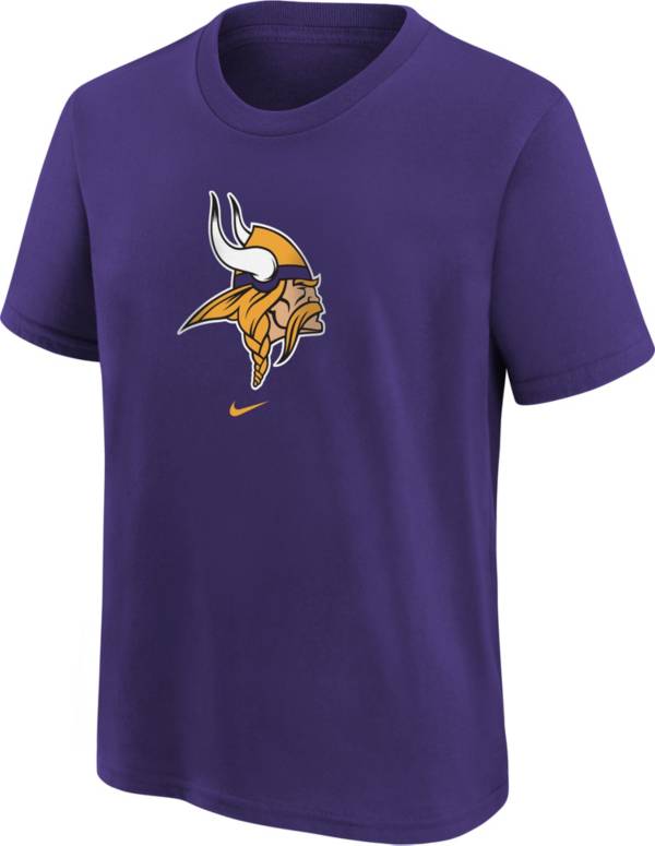 Nike Youth Minnesota Vikings Logo Purple Cotton T-Shirt | Dick's ...