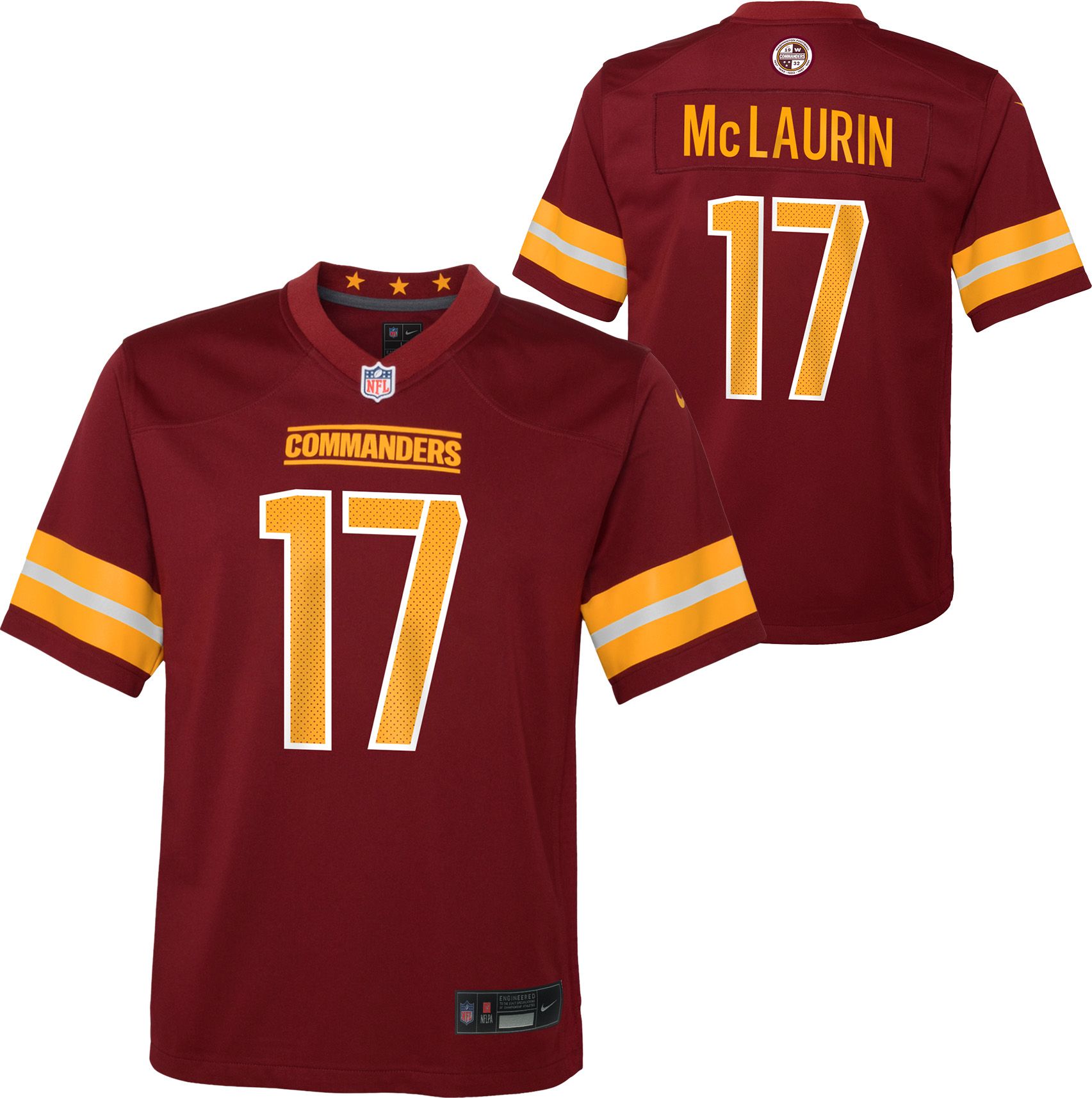 Nike Washington Football Team No17 Terry McLaurin Burgundy Red Team Color Men's Stitched NFL Vapor Untouchable Limited Jersey