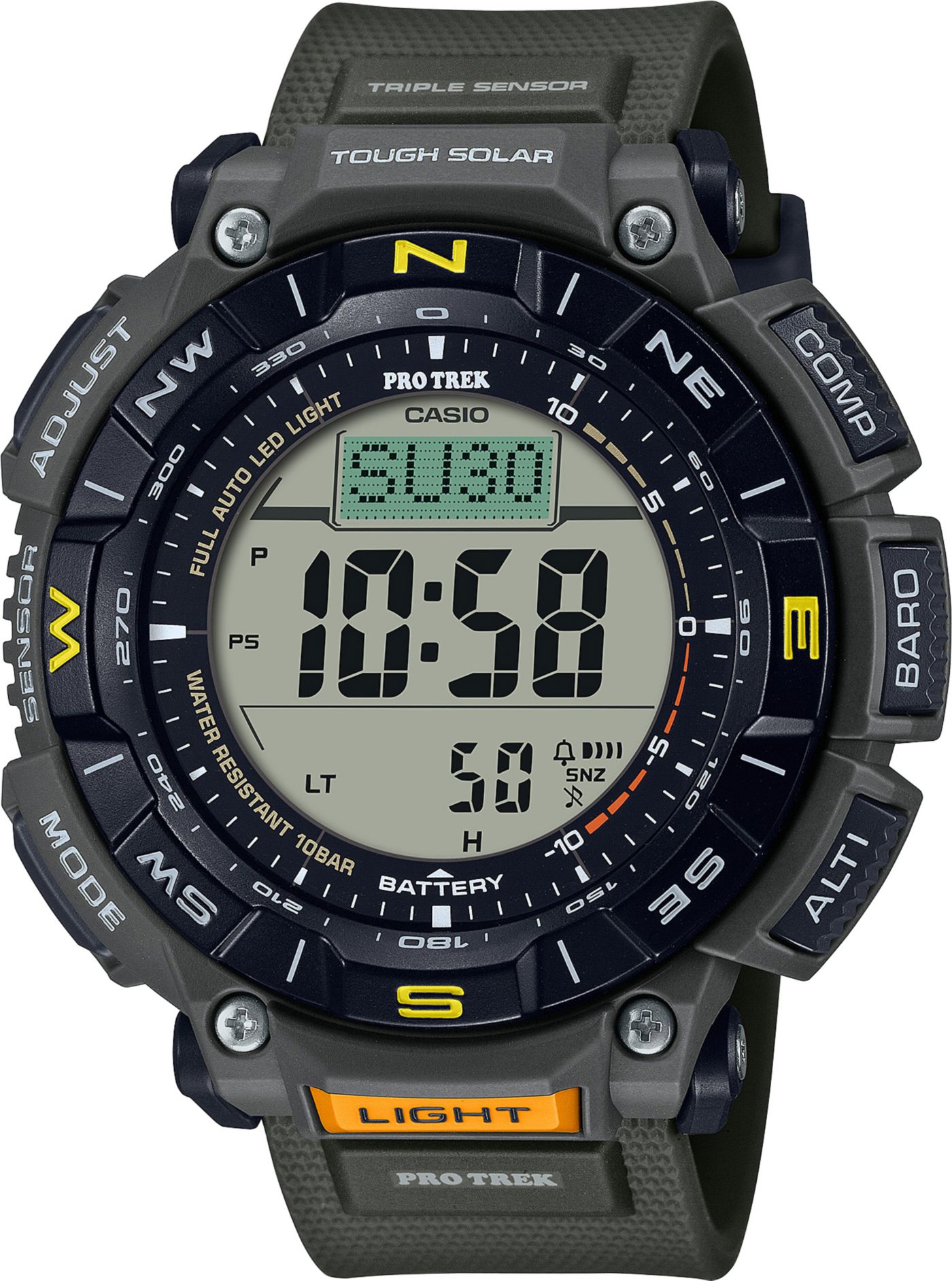 Pro Trek Solar Triple Sensor Watch Green