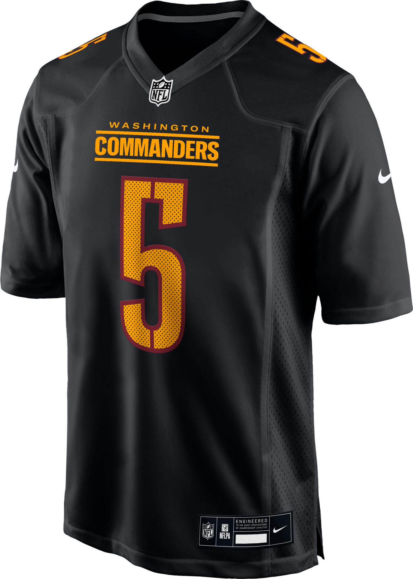Nike Men's Washington Commanders Jayden Daniels #5 Black Fashion Game Jersey product image