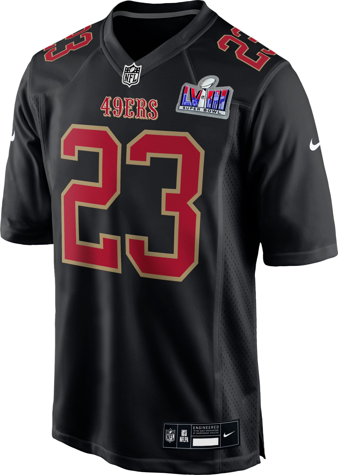 Nike San Francisco 49ers No33 Tarvarius Moore Black Golden Super Bowl LIV 2020 Limited Edition Stitched NFL Jersey