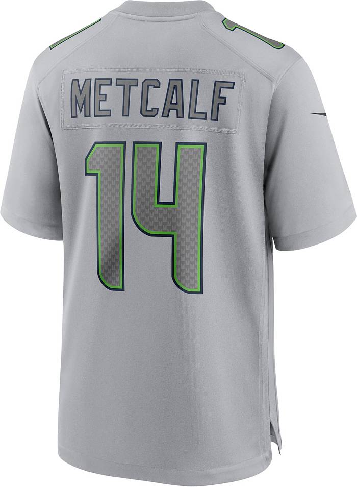 Nike Men's Seattle Seahawks DK Metcalf #14 Atmosphere Grey Game Jersey