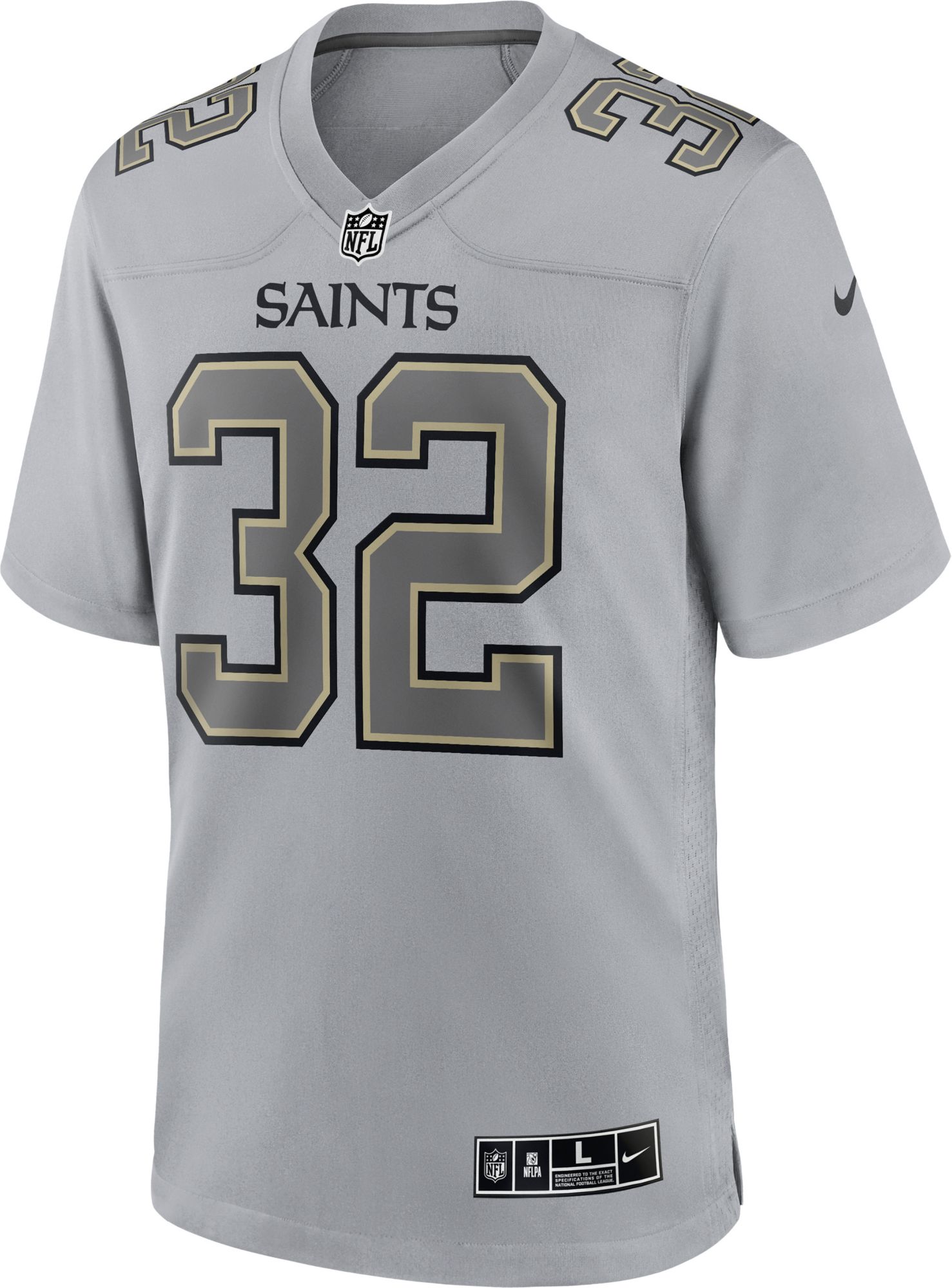 Nike Men's New Orleans Saints Tyrann Mathieu #32 Atmosphere Grey Game Jersey